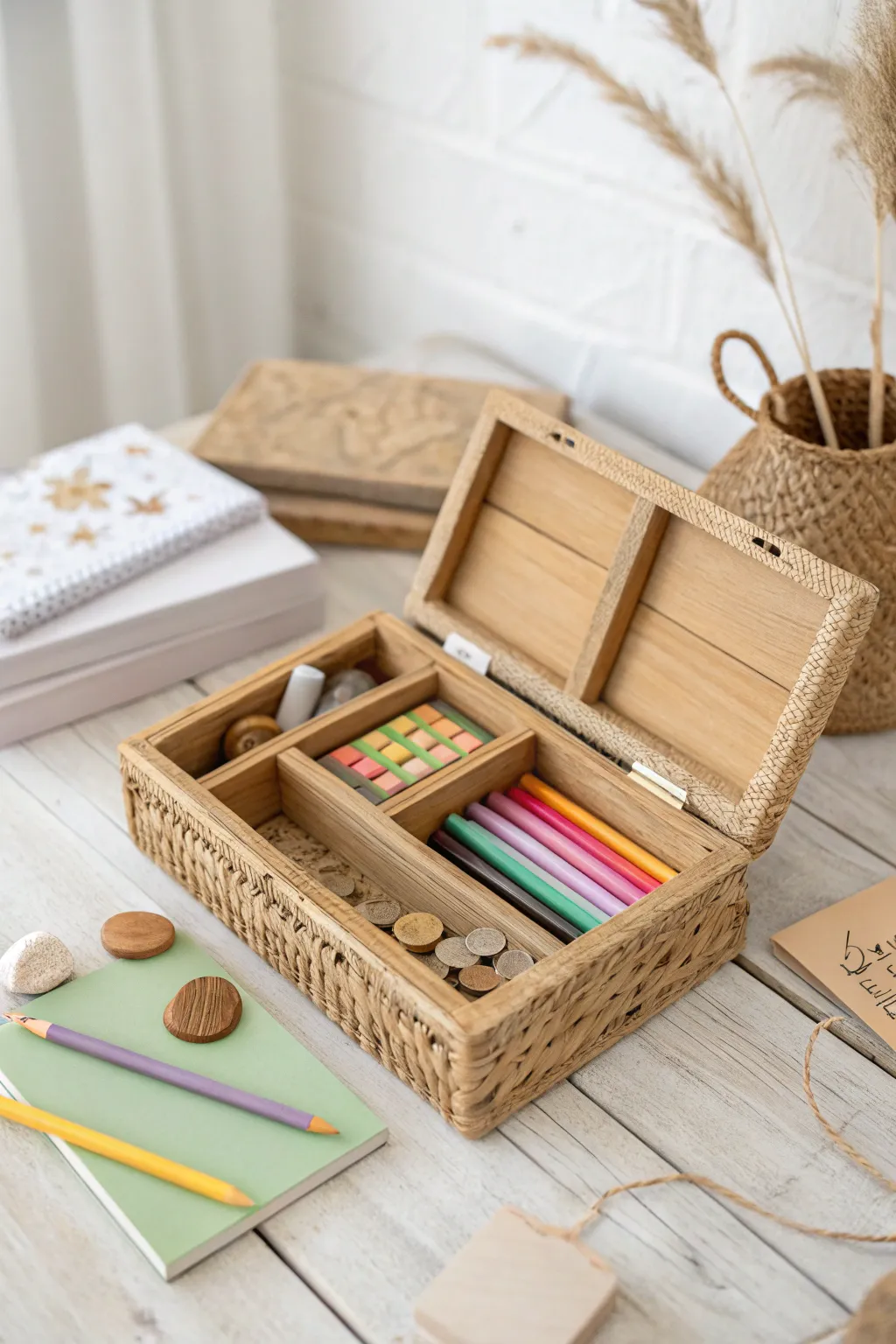 Discover structured fun with our beautifully crafted task box, perfect for little minds that love routine. #ScandinavianBoho #TaskBoxIdeas
