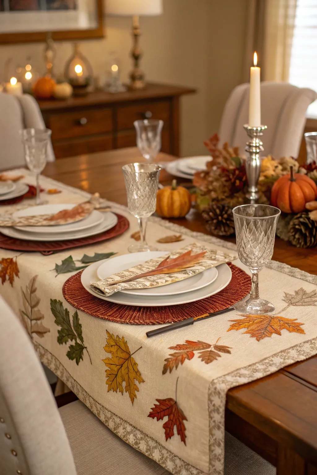 Textiles add texture and depth to your table setting.