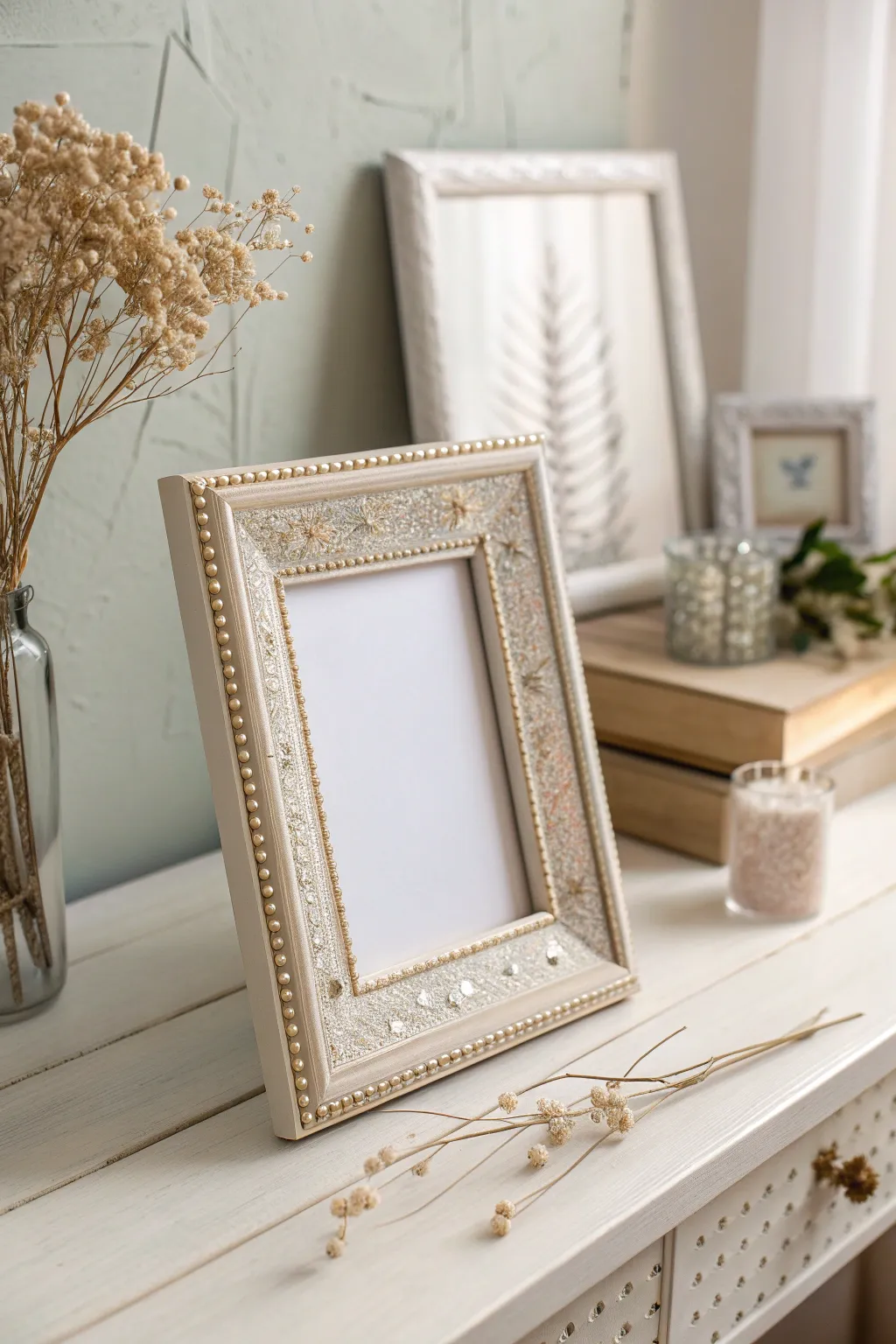 Illuminate your cherished memories with a touch of sparkle and simplicity.