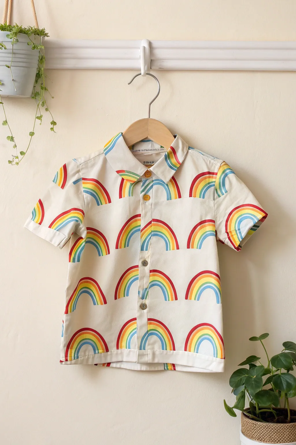 Brighten up any day with this cheerful rainbow-themed toddler shirt!