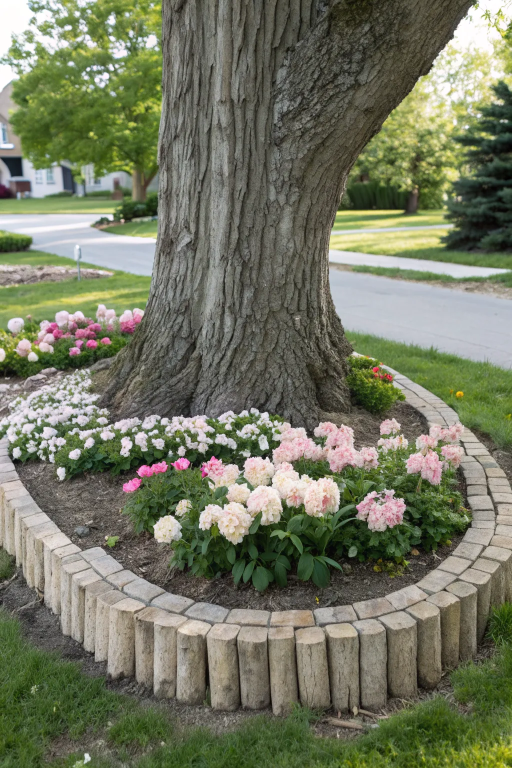 Elevate your garden with a stunning flower bed oasis, embracing Scandinavian minimalism with a Boho twist.