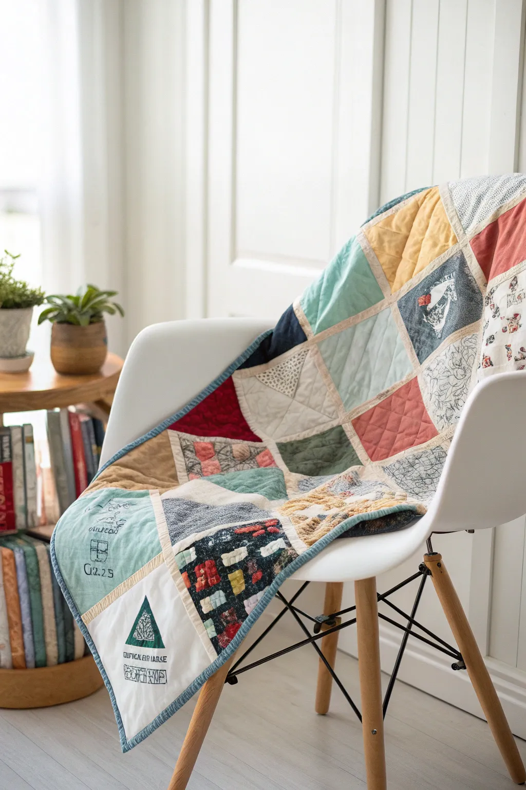 Embrace the art of chaos with a crazy quilt that tells your unique story.