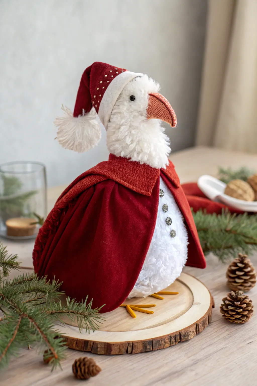Transform your turkey into a Santa delight with minimalist charm and boho flair!