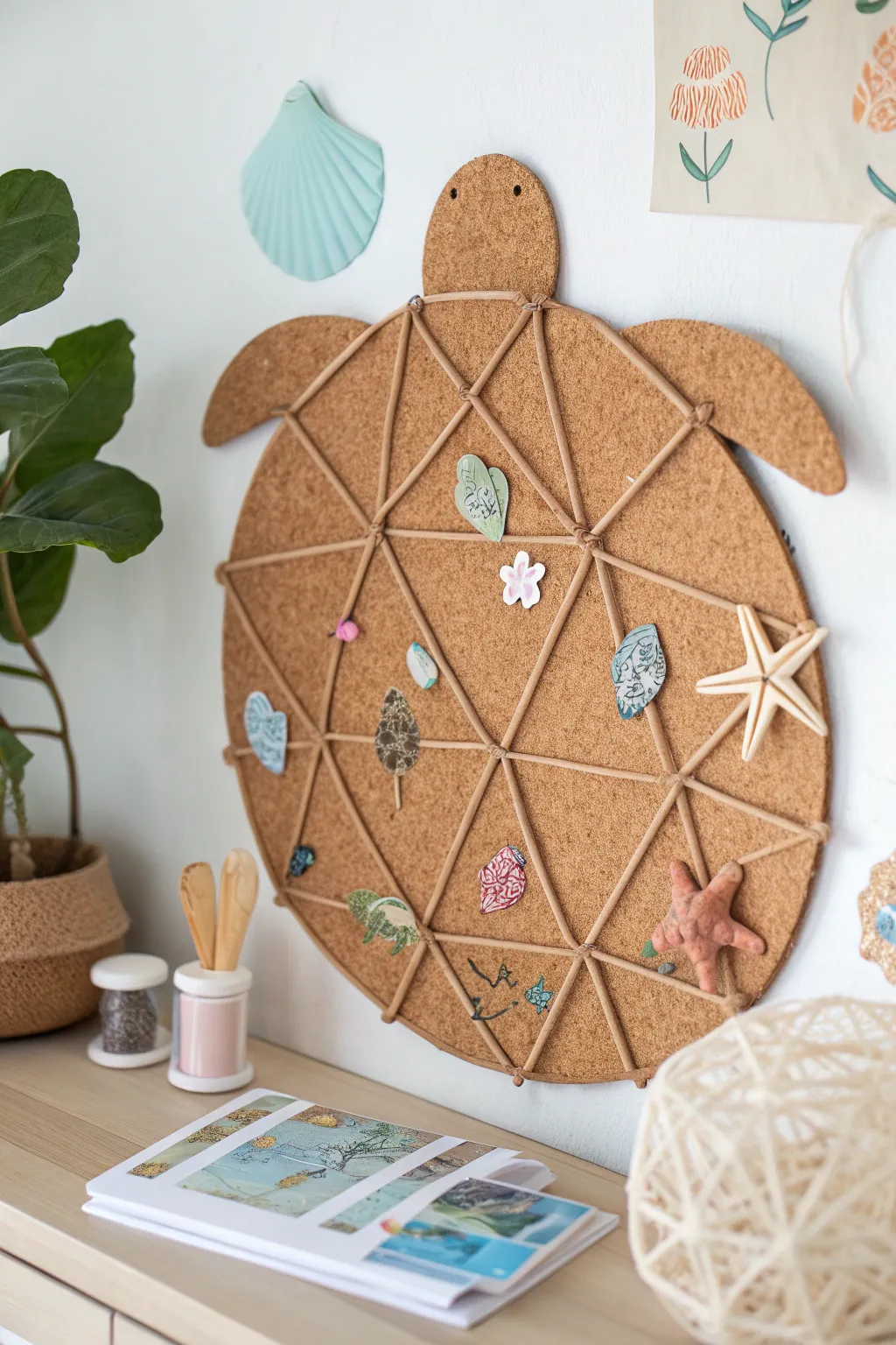 Dive into creativity with this charming turtle bulletin board, a perfect blend of Scandinavian simplicity and boho flair!