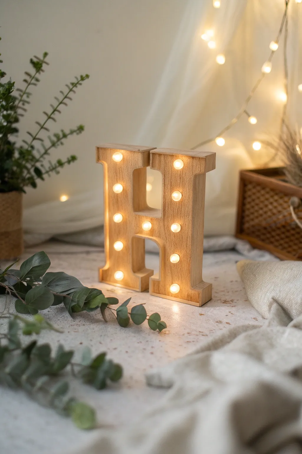 Illuminate your space with the cozy charm of marquee light letters.