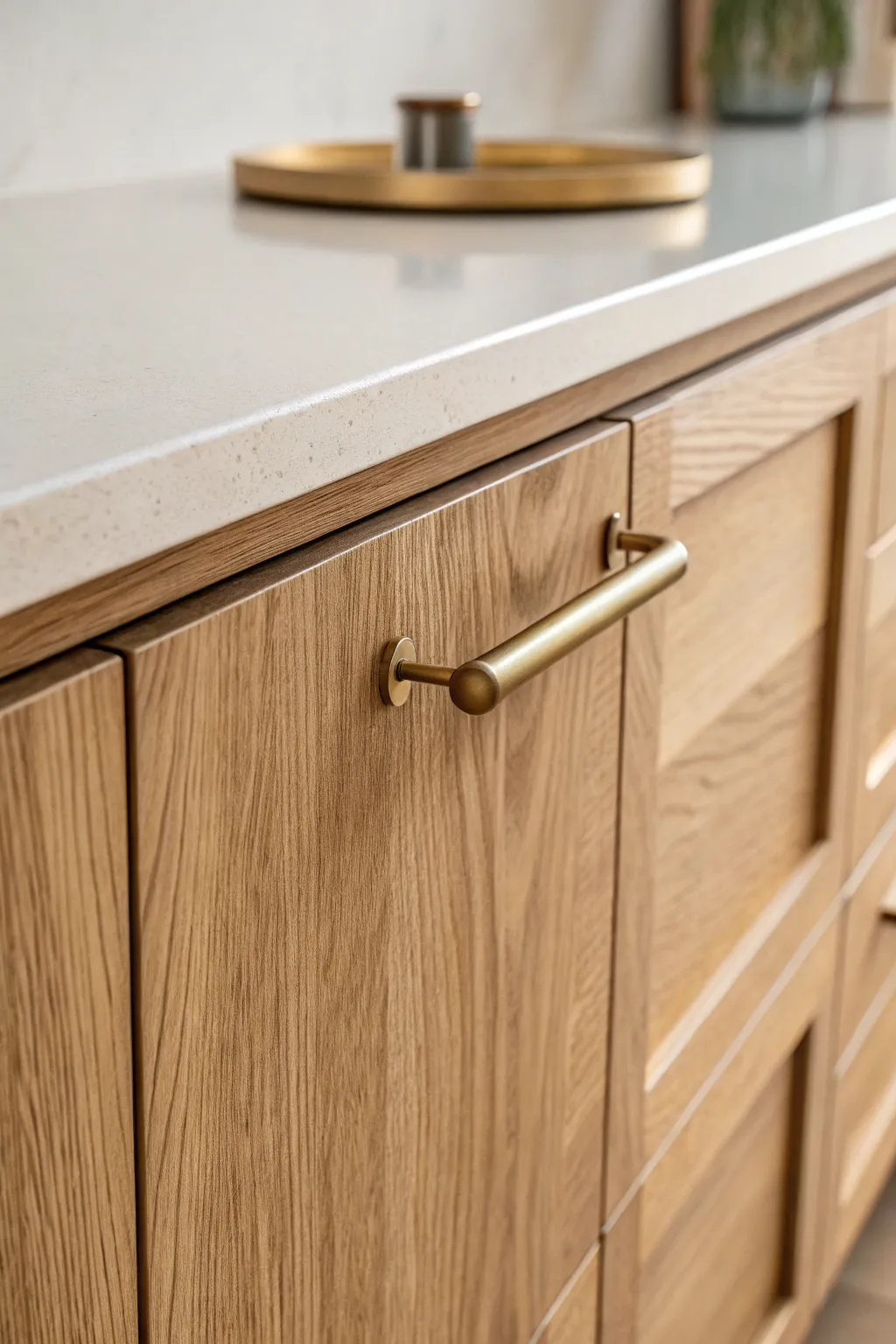 Transform your space with the subtle elegance of modern brass hardware.