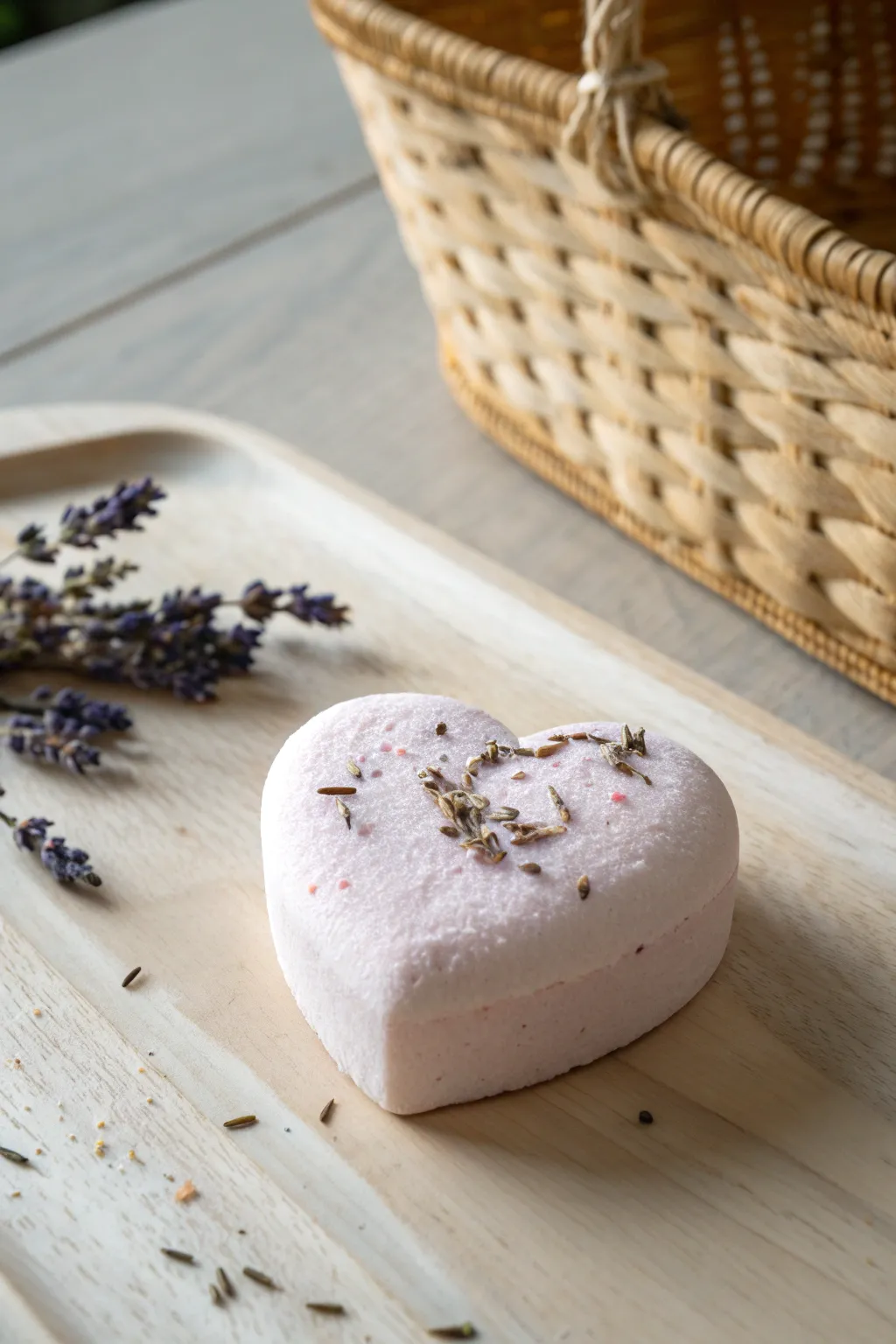 Crafted with love: Heart-shaped bath bombs for a perfect Valentine's indulgence.