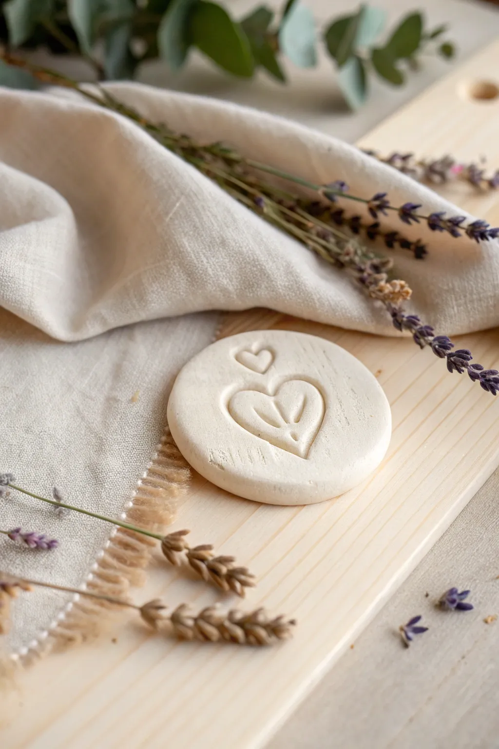 Handcrafted Clay Love: A Minimalist Token of Affection