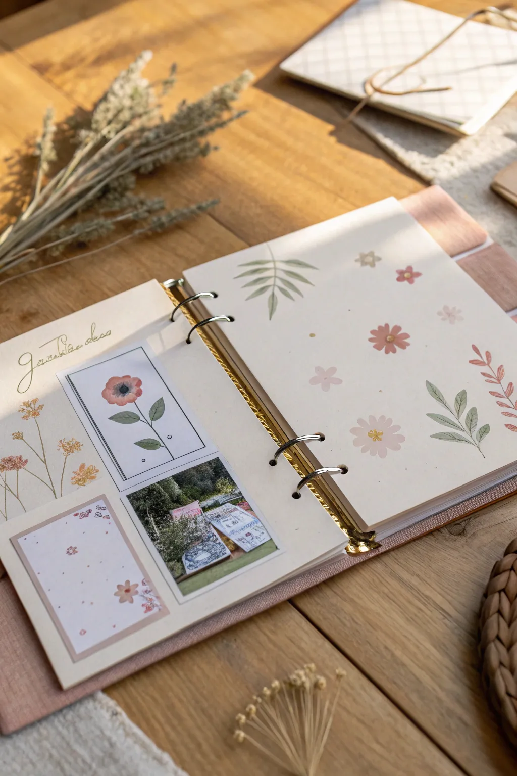 Unfold your love story with interactive flip pages in your Valentine's Day scrapbook.