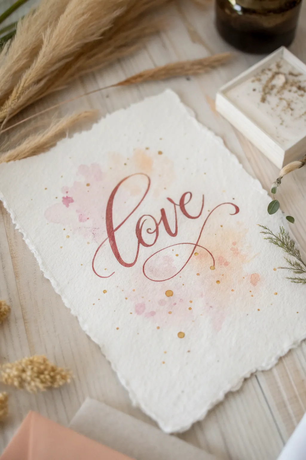 Whisper sweet nothings with a stroke of watercolor magic. #MinimalistLove