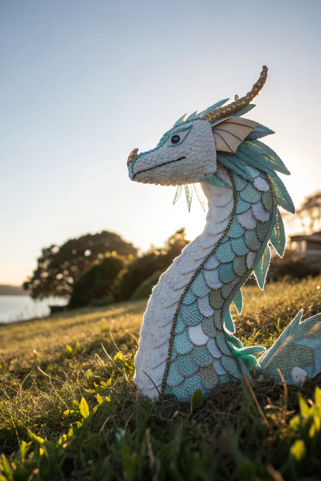 Let the sun bring your water dragon to life in a stunning outdoor parade.