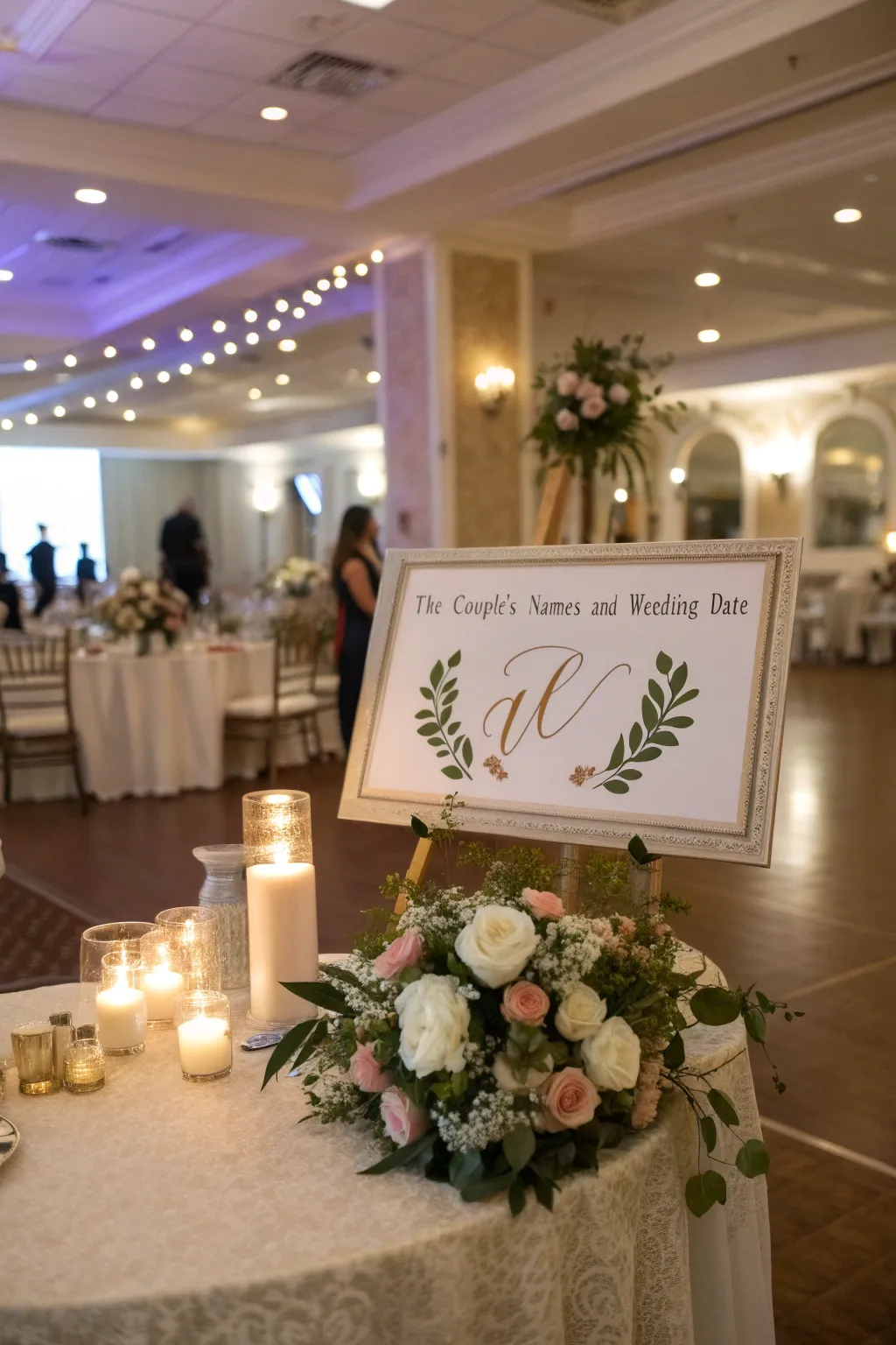 Personalized signage adds a unique touch to the decor.