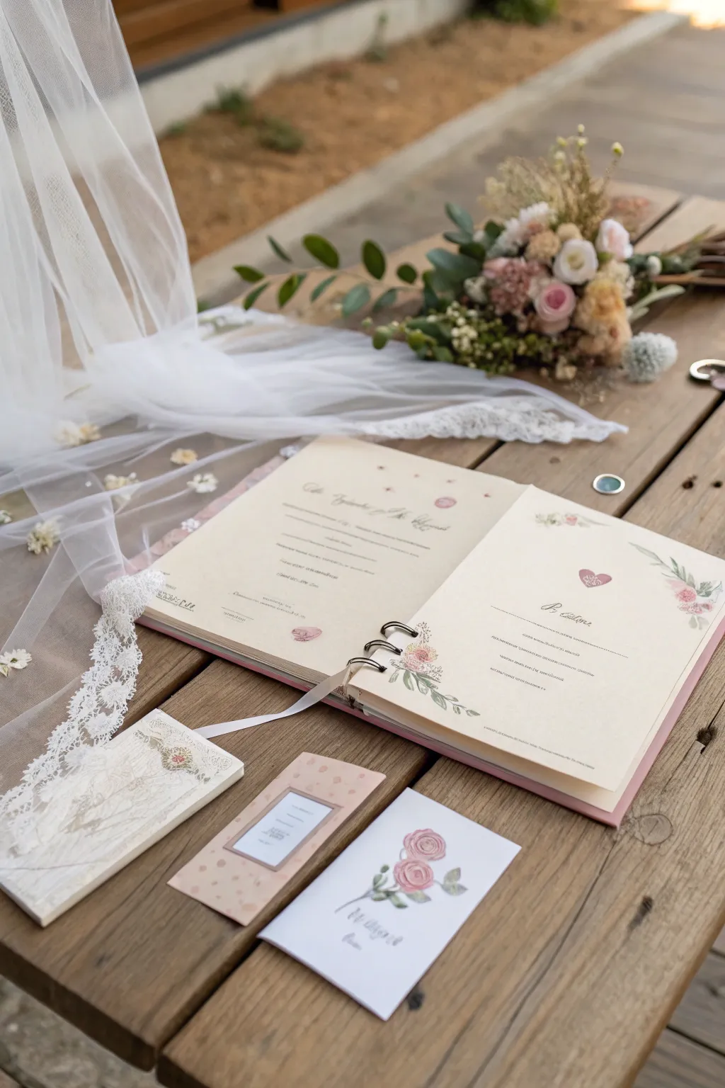 Capture your love story with mementos that speak volumes. 💍✨ #WeddingScrapbook
