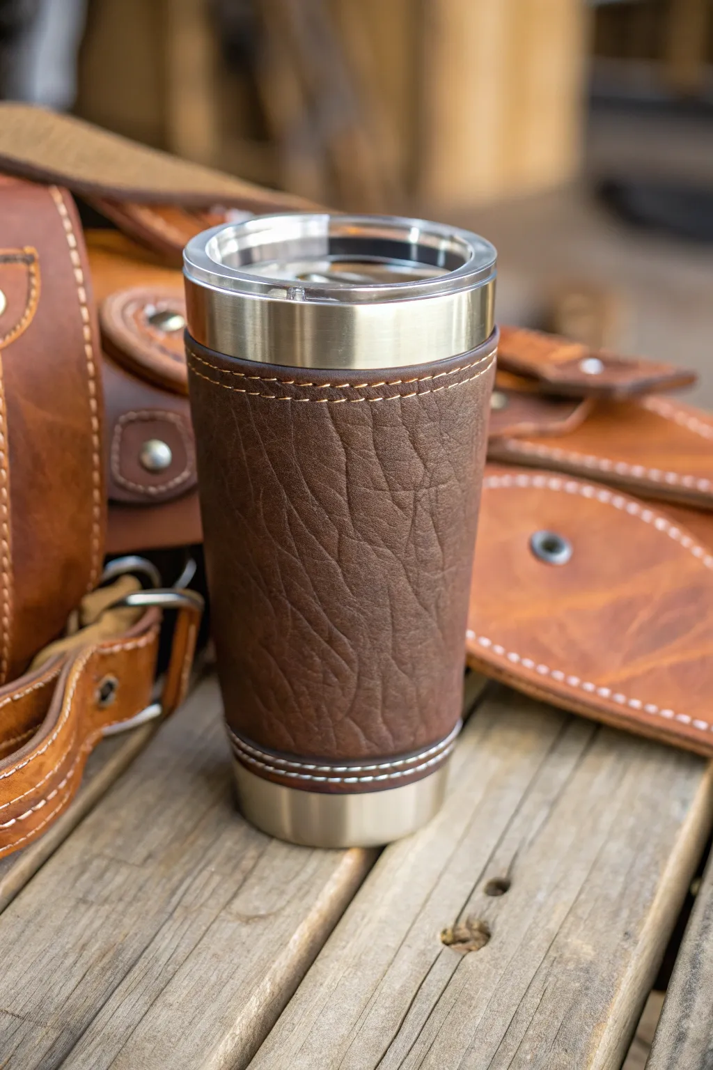 Elevate your drinkware with a touch of rugged elegance.