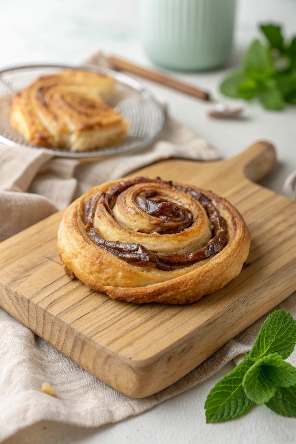 Indulge in the simplicity and beauty of homemade Nutella pinwheels. ✨🍫