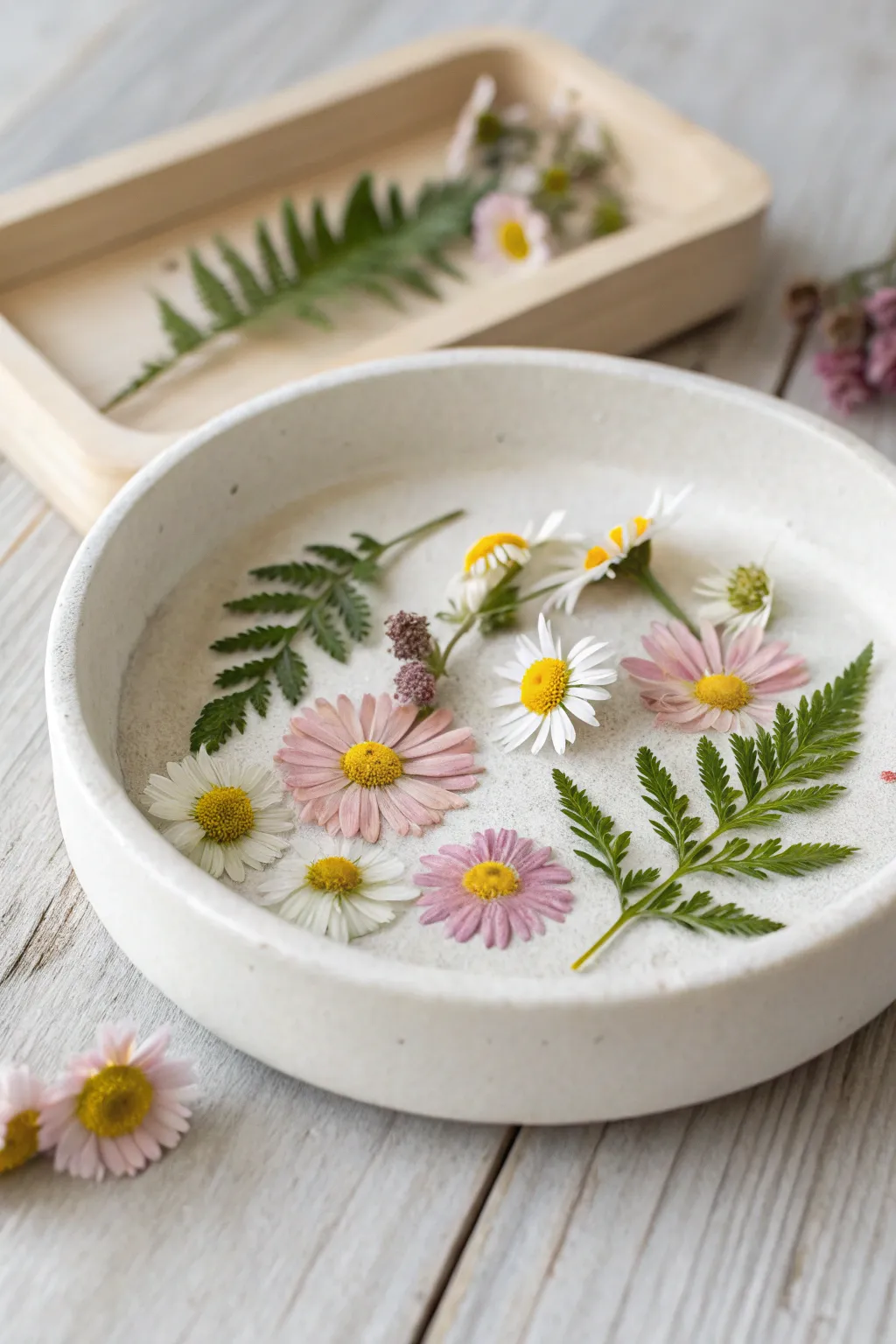 Elevate your jewelry storage with a touch of nature—discover the charm of a handcrafted pressed flower dish.
