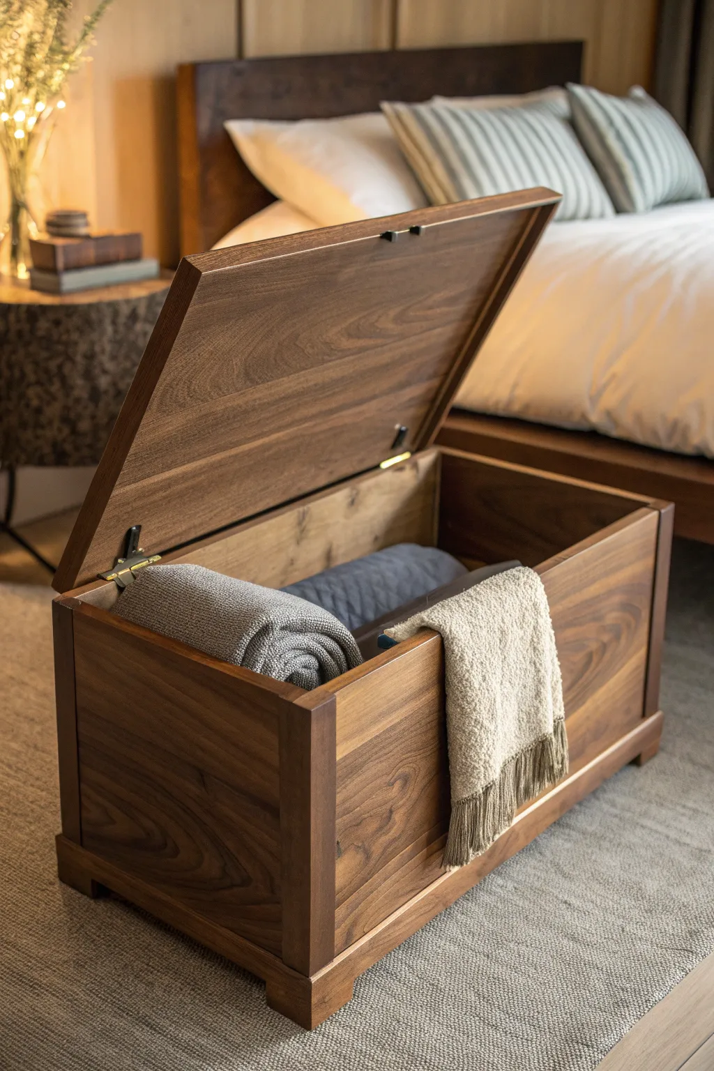 Elevate your space with the elegance of walnut craftsmanship.