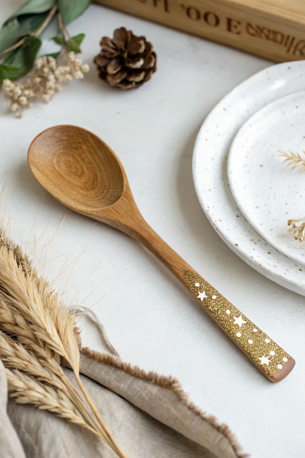 Elevate your kitchen decor with the sparkle of glitter and gold.