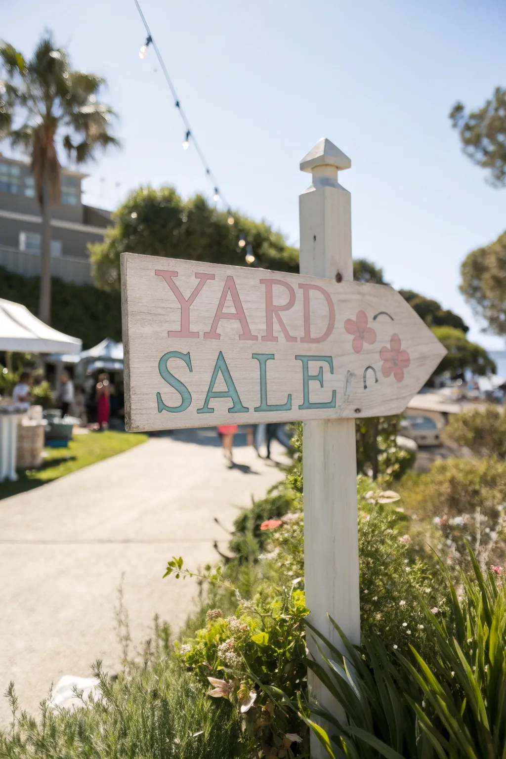 Elevate your yard sale with a touch of elegance and smart placement! 🌿✨