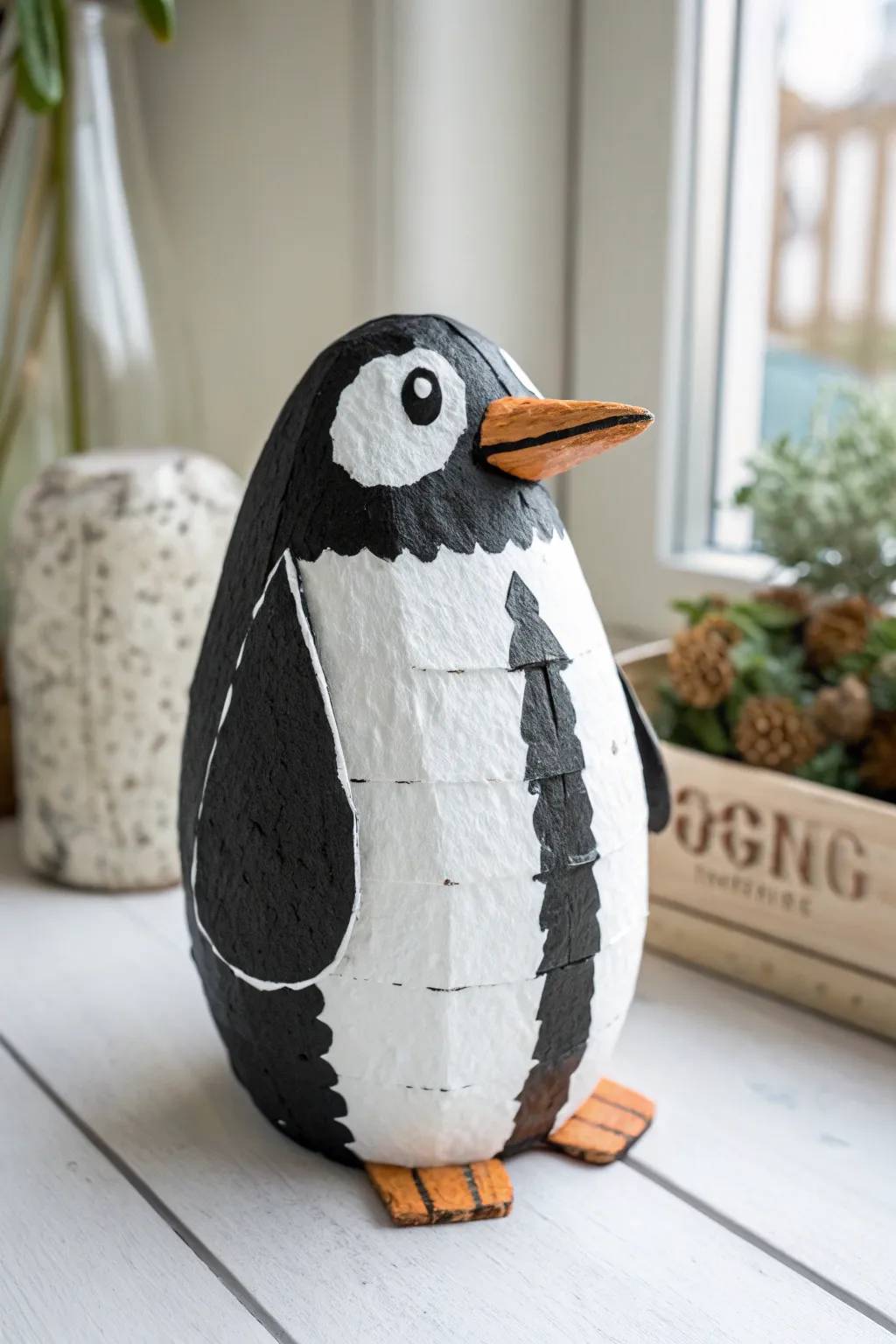 Transforming the ordinary into the extraordinary: meet our charming egg carton penguin!
