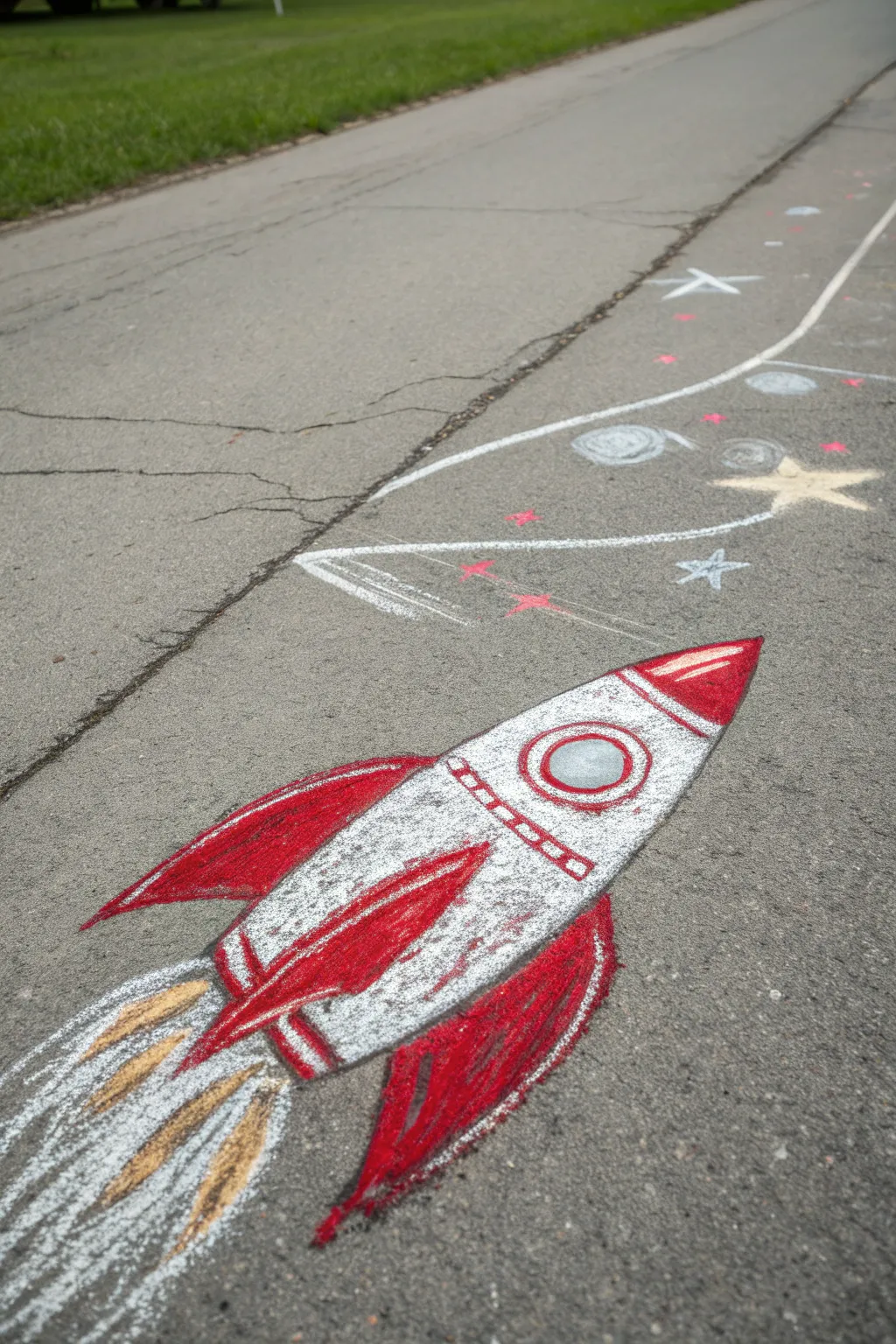 Celebrate with a burst of color and creativity! 🌟🚀 #ChalkArt #4thOfJuly #ScandiBoho