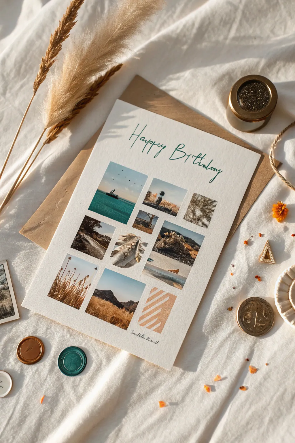 Celebrate a lifetime of memories with a personalized collage that speaks to the heart.