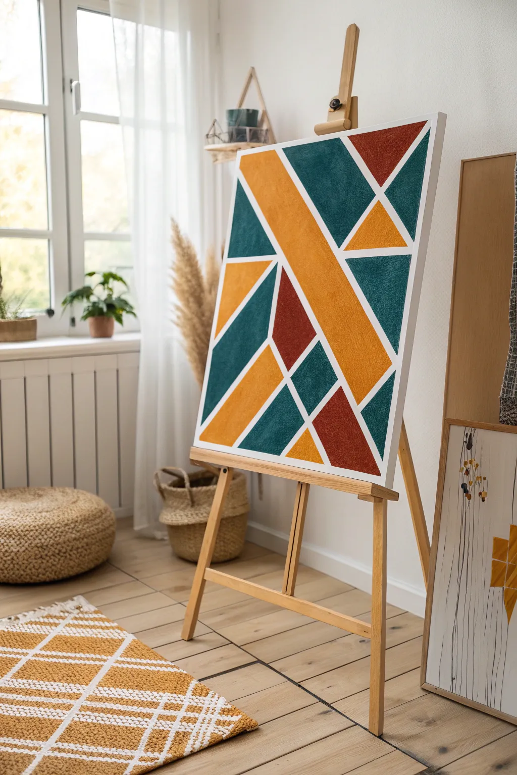 Add a pop of color and modern flair to your space with bold geometric patterns!