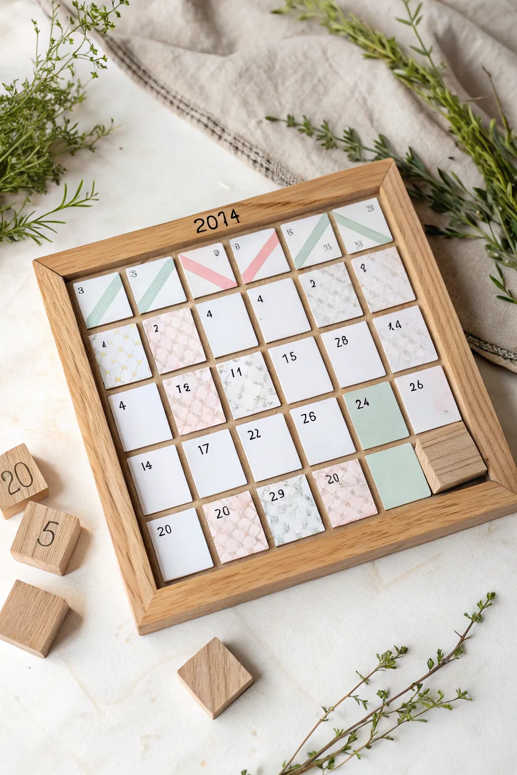 Embrace simplicity and creativity with this structured activity calendar, where Scandinavian design meets Boho elegance.