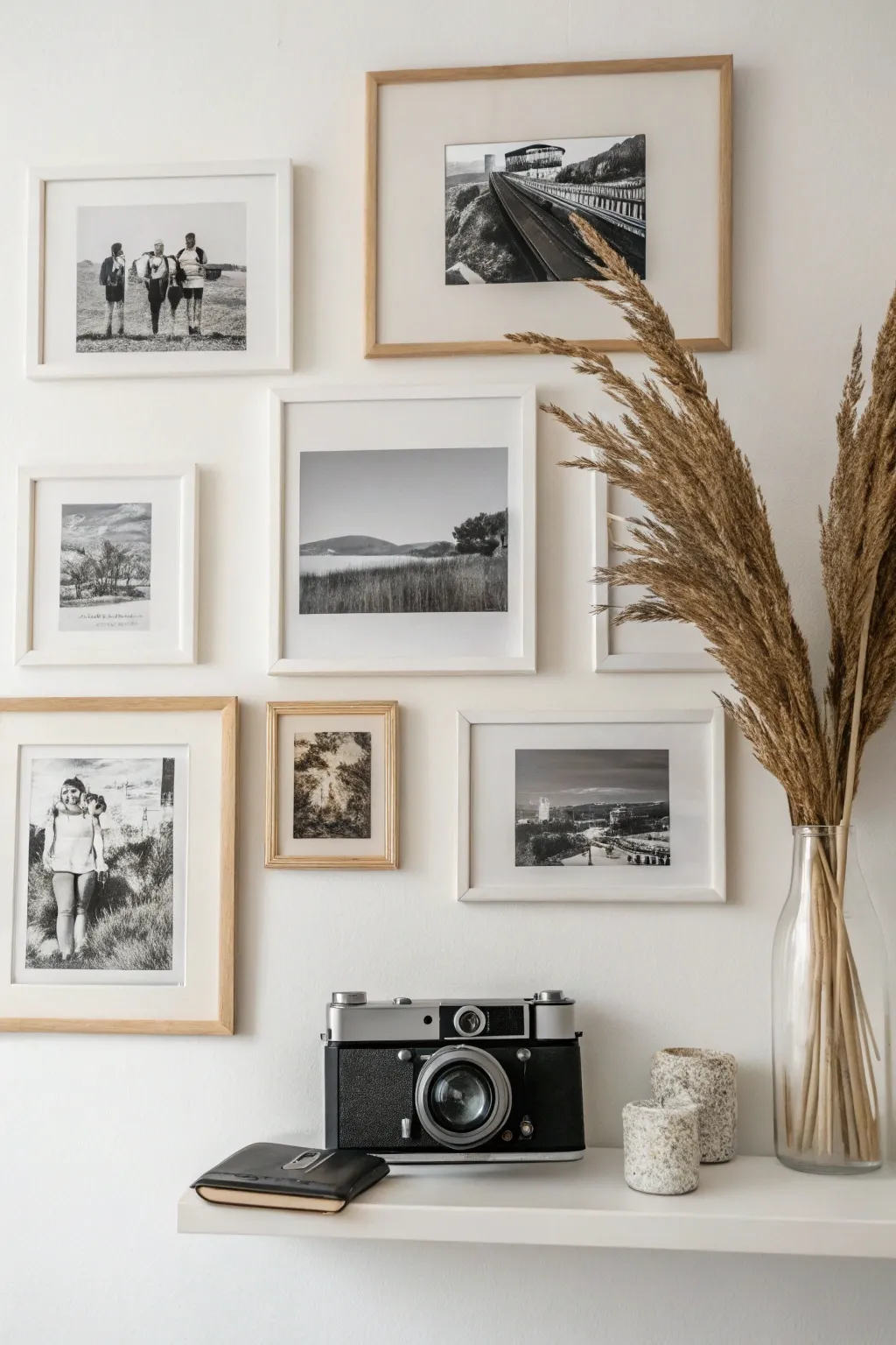 Timeless elegance: a harmonious blend of past and present in black-and-white.
