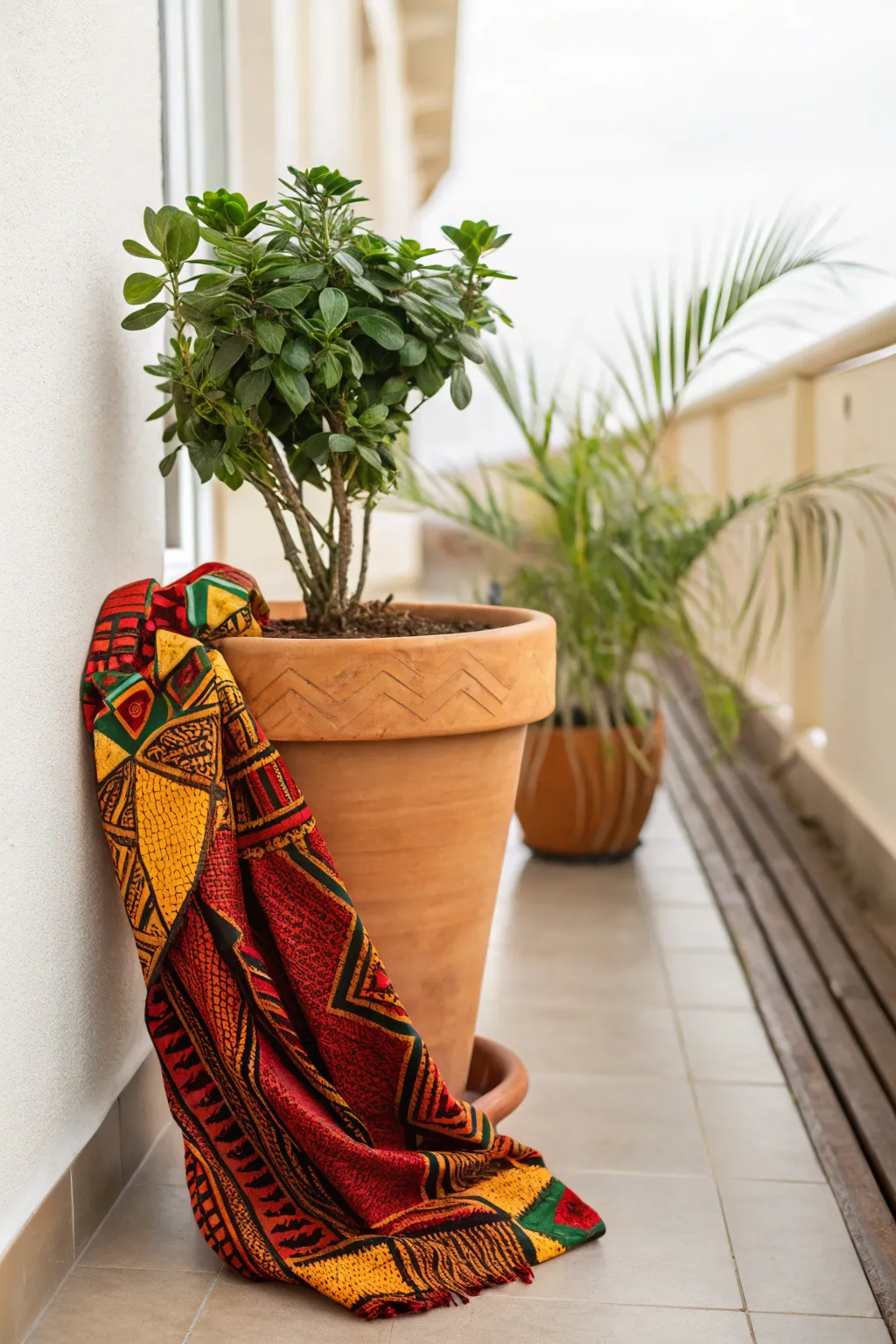 Elevate your greenery with a touch of African elegance—fabric-covered plant pots for a vibrant, minimalist aesthetic.