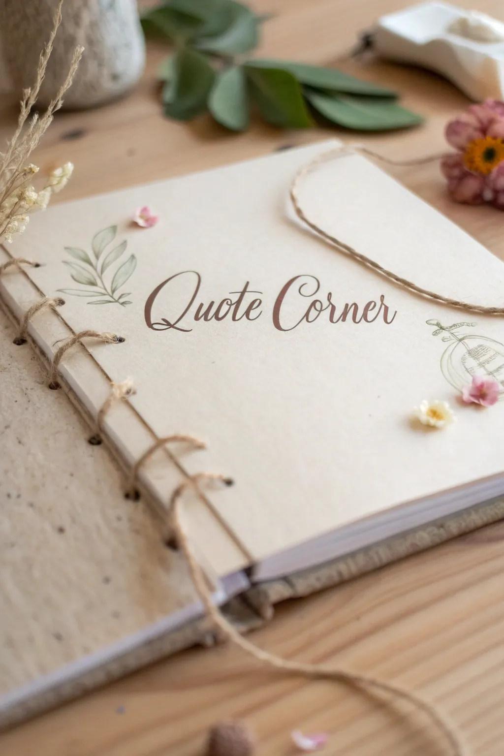 Craft your inspiration with elegance in a Quote Corner that speaks to your soul.