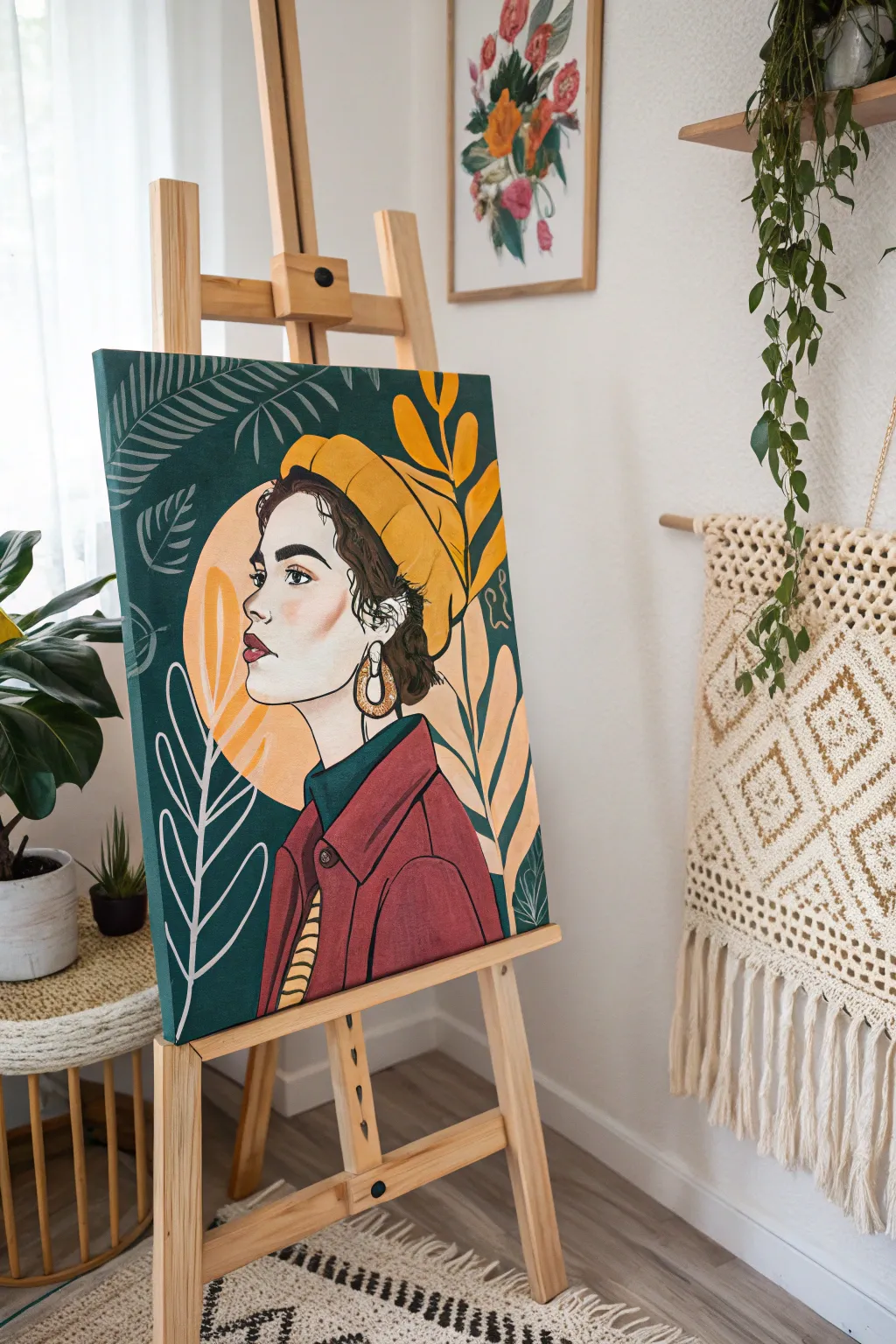 Capture your essence with bold hues and intricate patterns—express yourself on canvas.