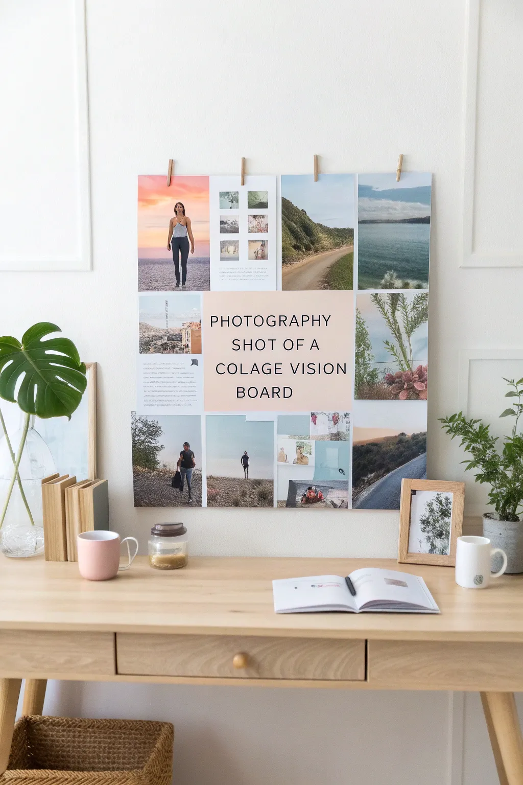 Dream big and beautifully: Craft your visions into reality with a personalized collage board.