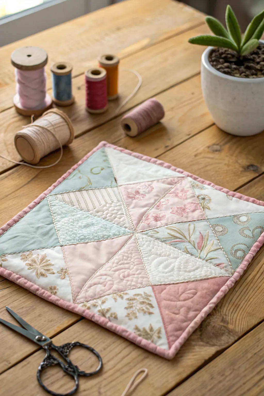 Crafting memories one square at a time: a beautiful patchwork quilt project.
