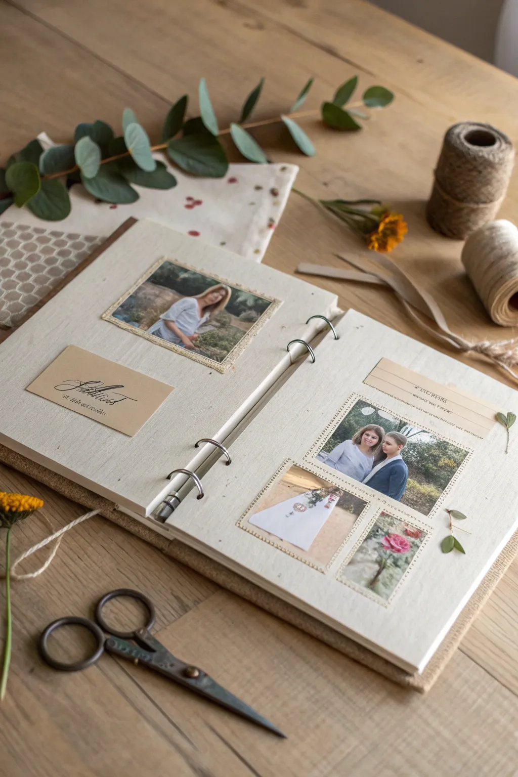 Capture family memories with a personalized scrapbook—a creative journey through cherished moments.
