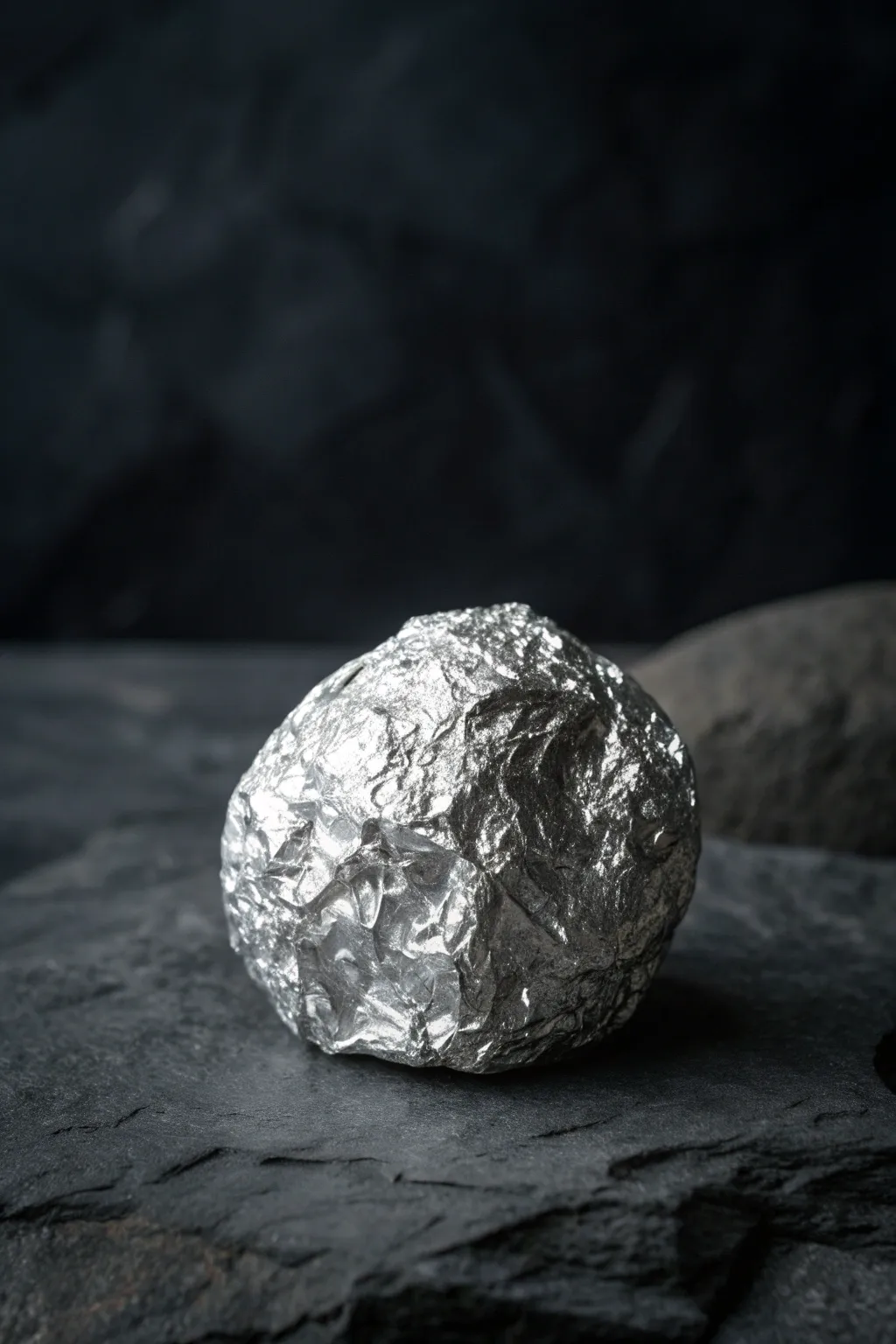 Explore the cosmos with your own handcrafted aluminum foil moon rock.