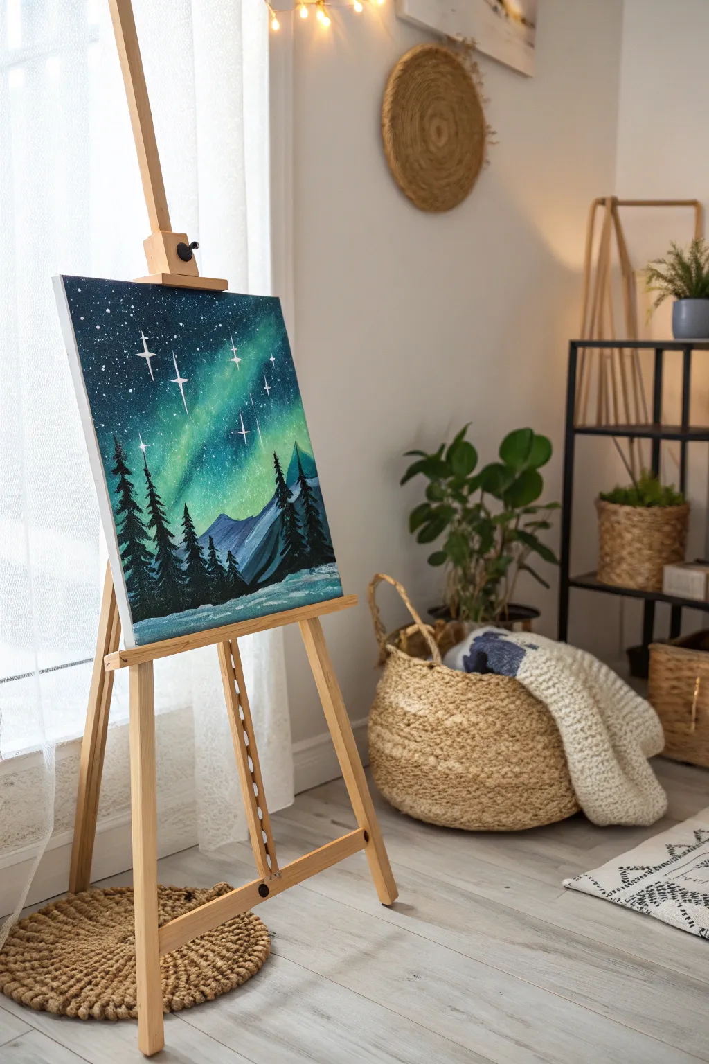 Unleash your creativity with a starry night sky painting—splatter your way to a masterpiece!