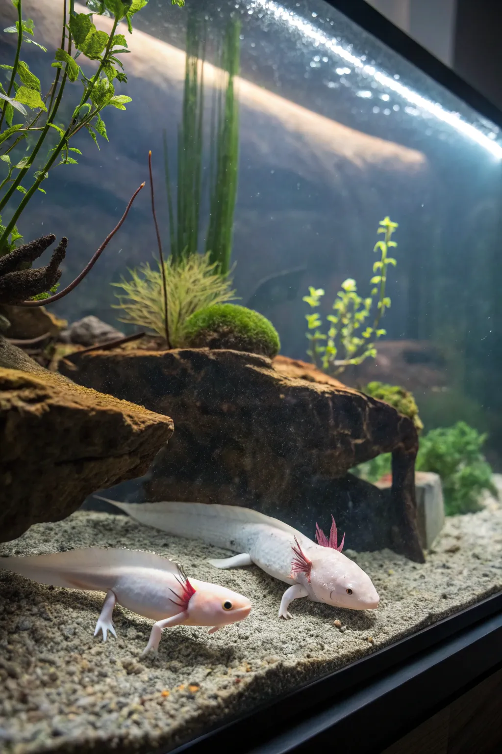 A custom background sets the scene and enhances the tank's theme.