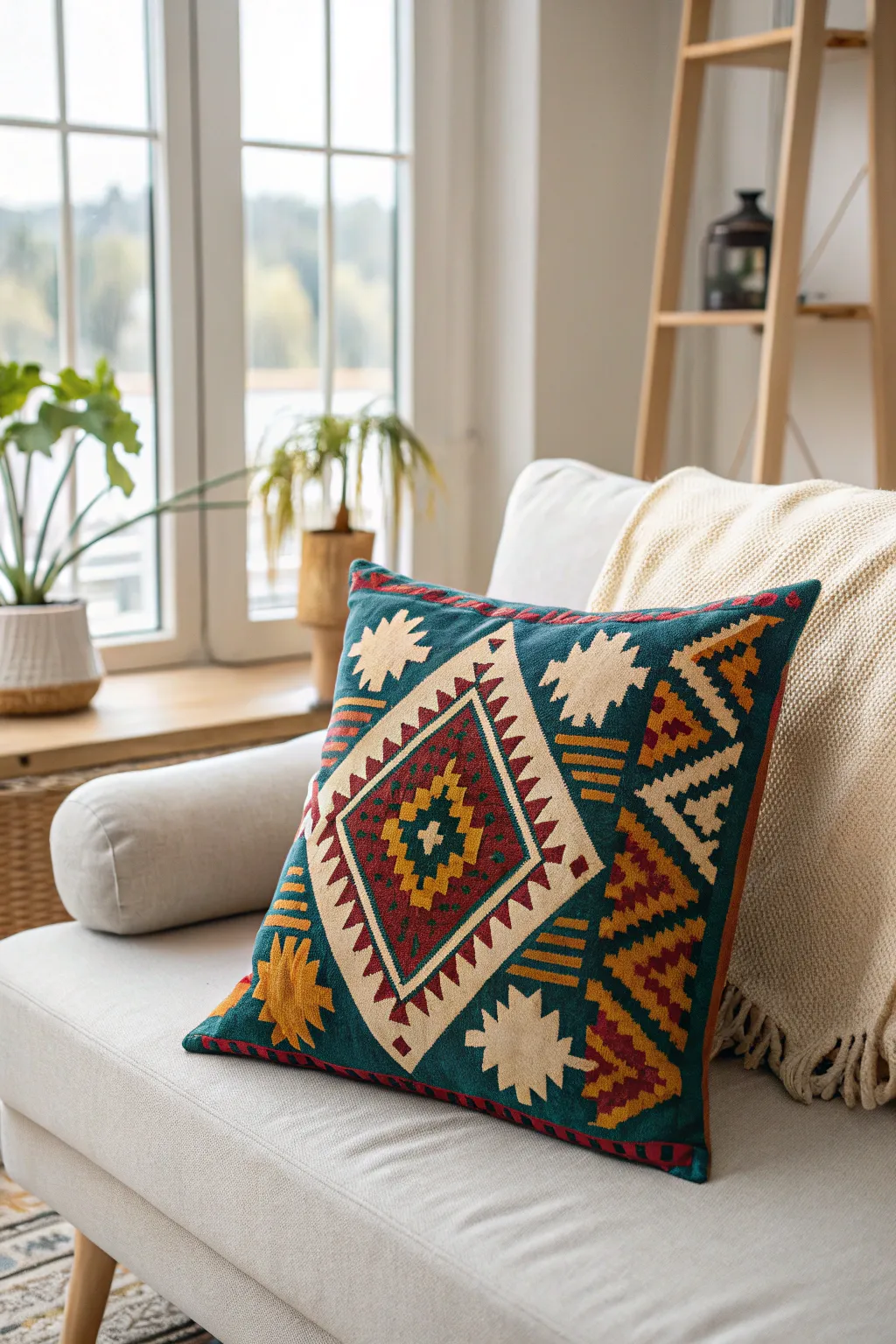 Add a touch of personal style to your home with DIY Aztec textile art. 🌿✨