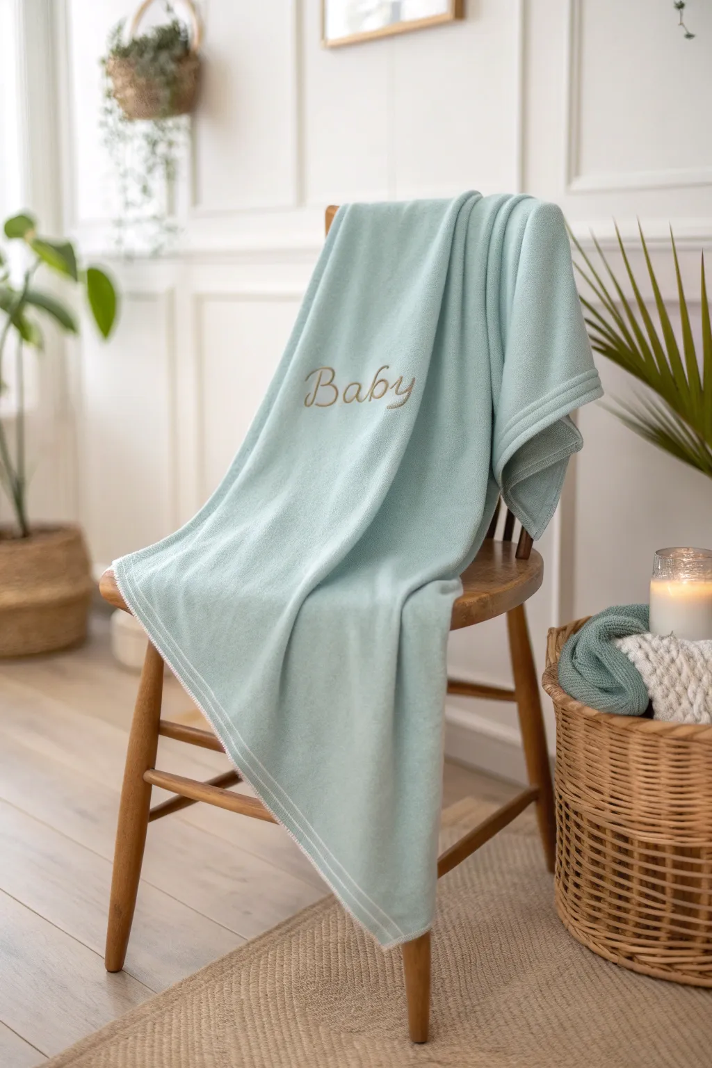 Wrap your little one in love and elegance with a personalized name blanket—where minimalism meets heartfelt craftsmanship.