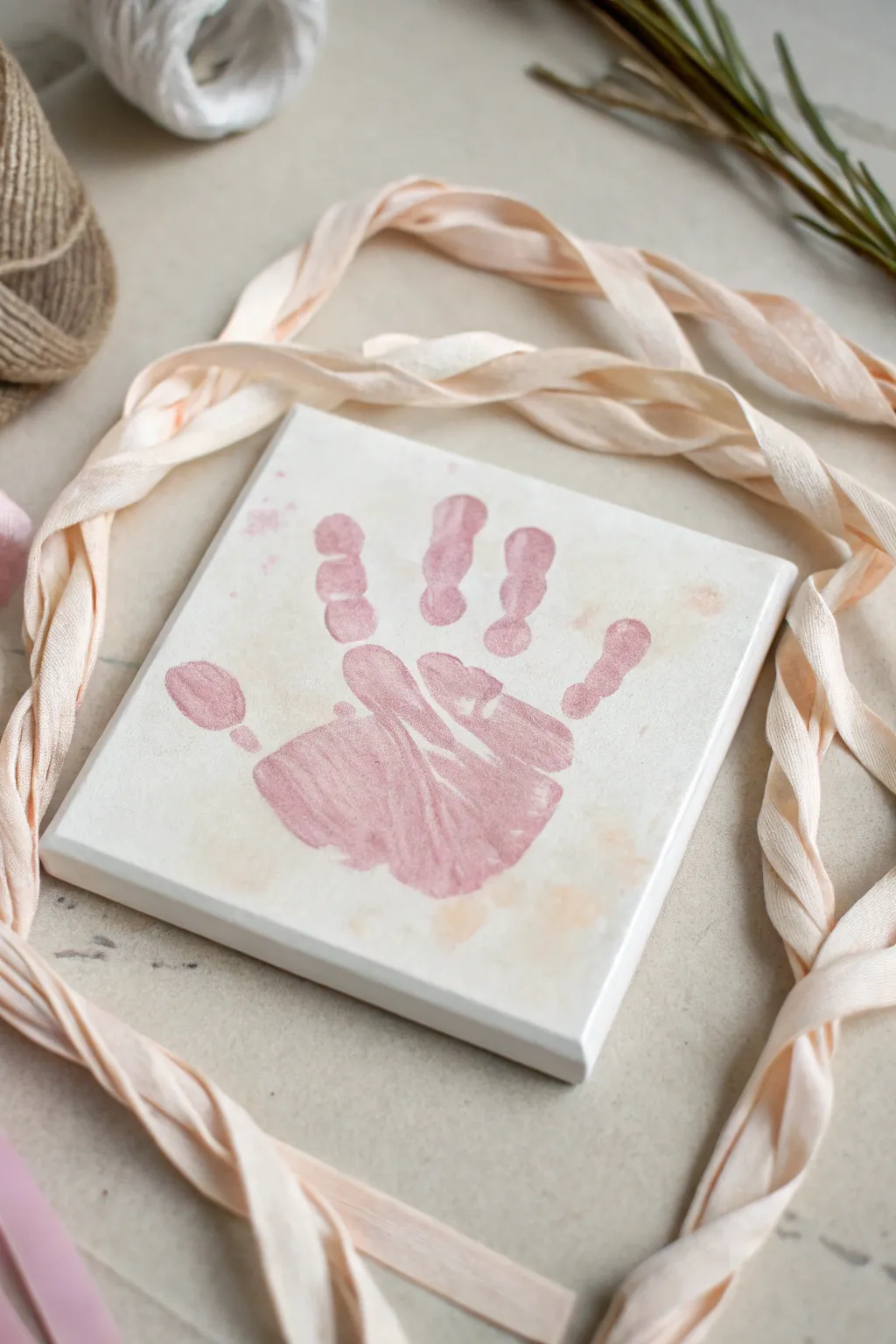 Craft a mummy masterpiece with tiny handprints and gauze for a charming Halloween touch!