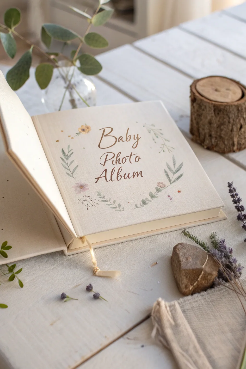 Craft your baby's first story with elegance and simplicity. 🌿📖 #BirthStoryBook