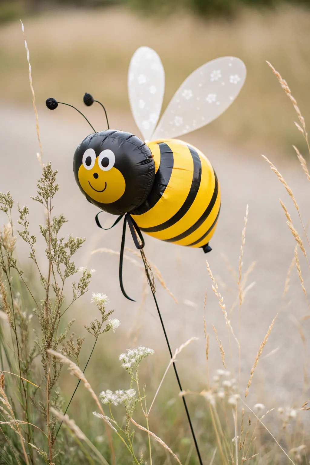 Create a buzz with this charming and minimalist balloon bee!