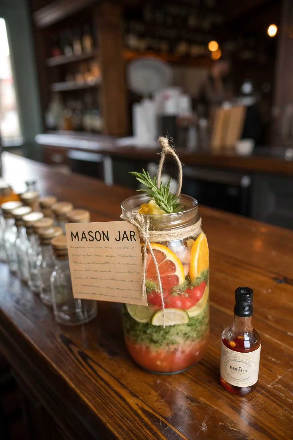 Craft the perfect cocktail from the comfort of your home with this DIY bar-in-a-jar recipe!