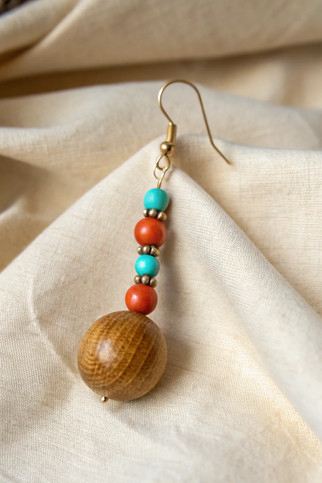 Embrace the charm of nature with these Wooden Wonders earrings, where simplicity meets vibrant elegance.