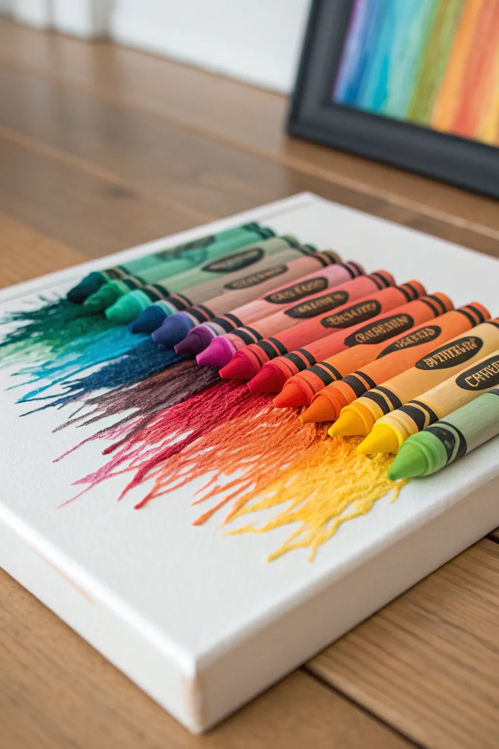 Unleash your creativity with stunning crayon abstract art – where bold colors meet minimalist design!
