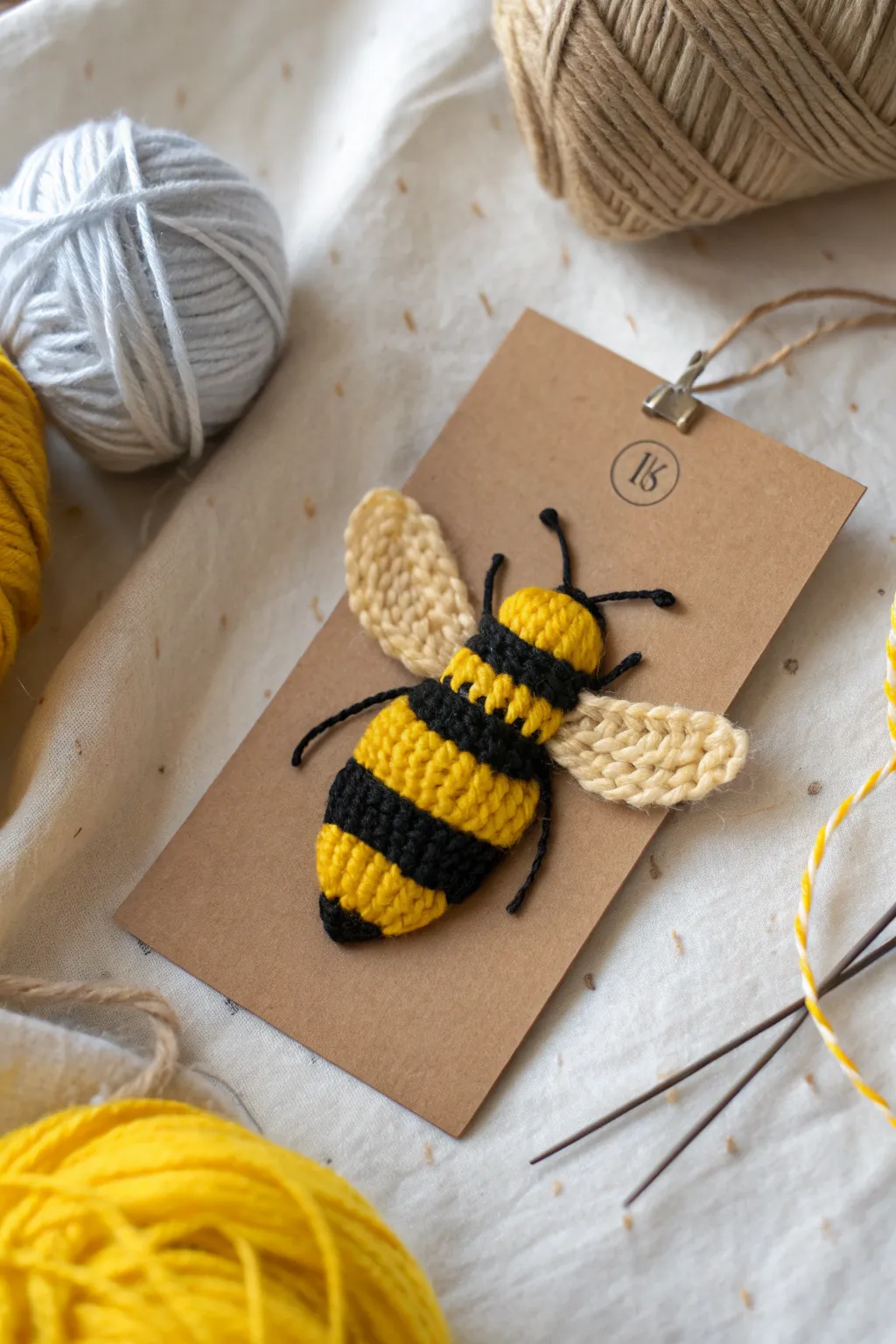Buzz into creativity with these adorable yarn-wrapped bees!