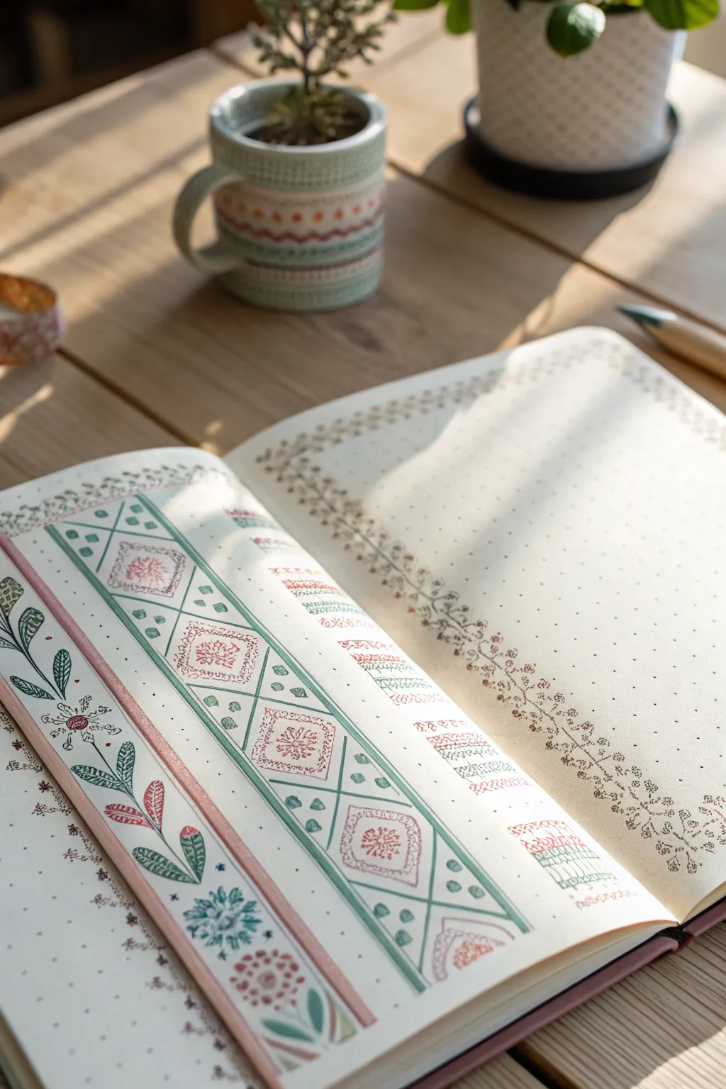 Add a touch of flair to your journal with Scandinavian-inspired crafty borders. Unleash your creativity!