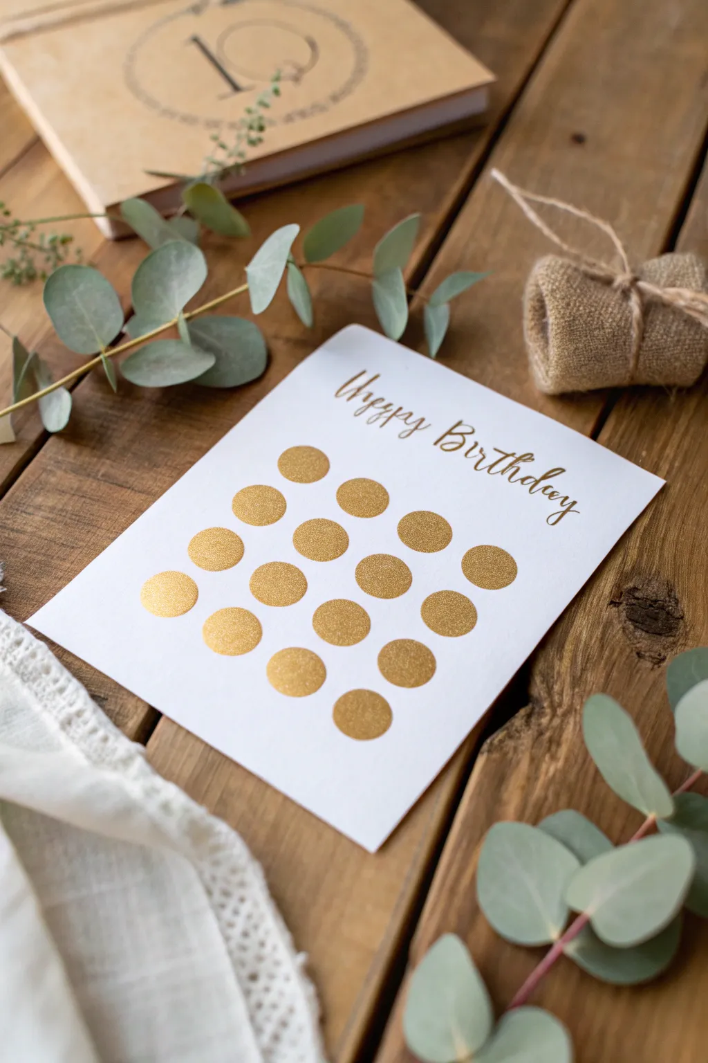 Add a playful touch to his birthday with a DIY scratch-off card, where hidden messages await!