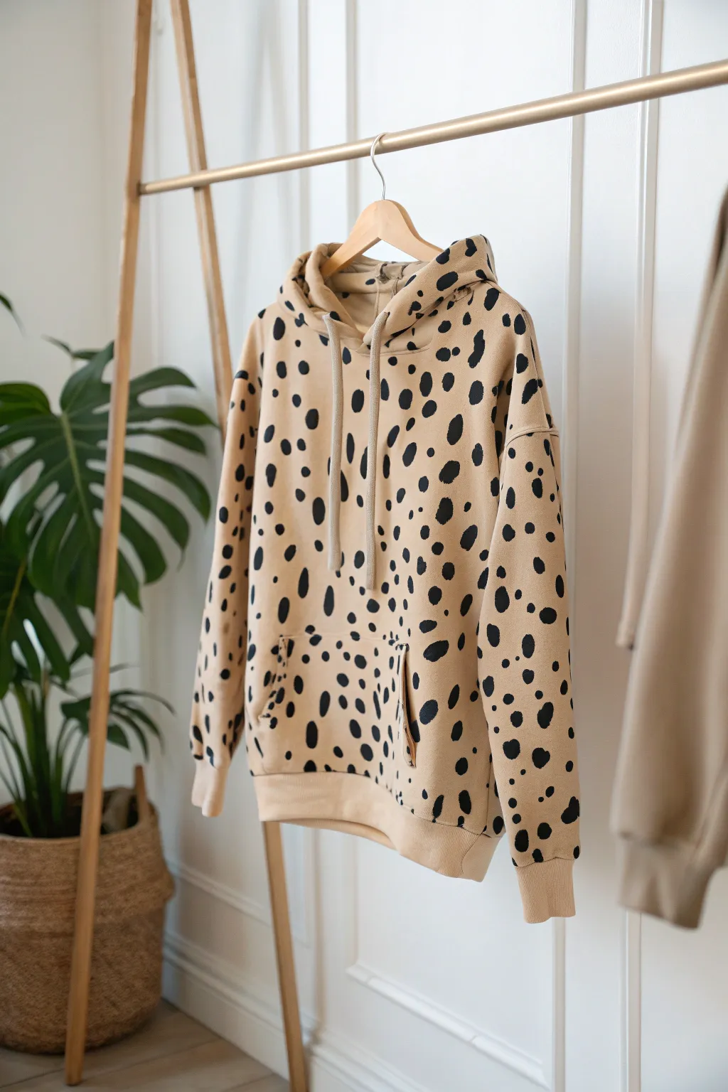 Unleash your wild side with this chic cheetah print hoodie, where minimalism meets the untamed beauty of nature.